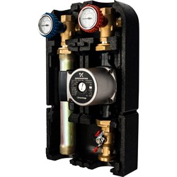 Насосная группа Stout с прямым контуром 1 с насосом Grundfos UPSO 25-65 в теплоизоляции, 35kW[DTм10°] - фото 34857