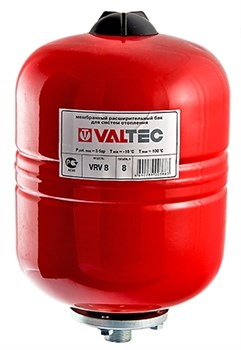 Расширительный бак Valtec для отопления со сменной мембраной 8 л - фото 43750