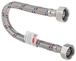 Гибкая подводка для воды Valtec ВВ 1/2" х 1/2", 80 см - фото 43996