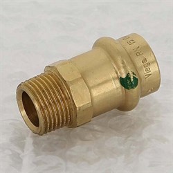 Муфта НР пресс для медных труб Viega 15 x 3/8" - фото 44740
