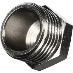 Ниппель переходной НН никелированный Stout 1/2" x 1/4" - фото 46824