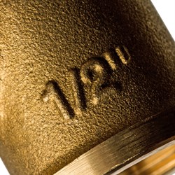 Угол НВ латунный Stout 1/2" - фото 47352