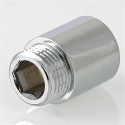 Удлинитель латунный хромированный ВН Valtec 1/2" x 25 - фото 56160