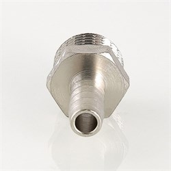 Штуцер латунный никелированный НР Valtec 1/2" x 14 - фото 56619