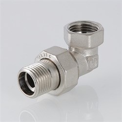 Сгон латунный никелированный угловой ВН Valtec 1" - фото 56799
