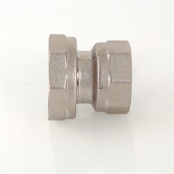 Сгон-соединитель латунный никелированный прямой ВВ Valtec 3/4" x 1/2" - фото 56870