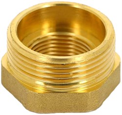 Футорка НВ латунная Uni-Fitt 1 1/2" x 3/4" - фото 60319