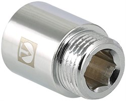 Удлинитель латунный хромированный ВН Valtec 1" x 40 - фото 65124