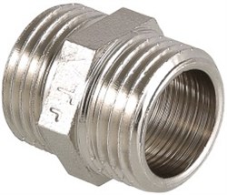 Ниппель латунный никелированный НН Valtec 1/2" - фото 65147