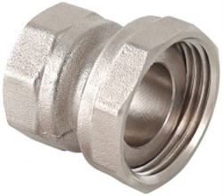 Сгон-соединитель латунный никелированный прямой ВВ Valtec 3/4" x 1/2" - фото 65646