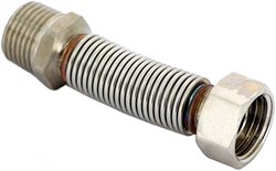 Гибкая подводка Emmeti FLEXORAPID 1/2" Нр х 1/2" Вр, 6.5-12.5 см, гофрированная нержавеющая сталь - фото 73352