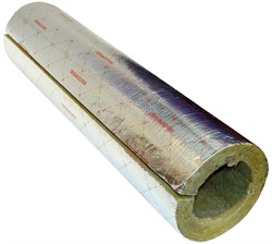 Цилиндр навивной минеральная вата ROCKWOOL 100 кашированный фольгой 30/32 L=1м - фото 78426