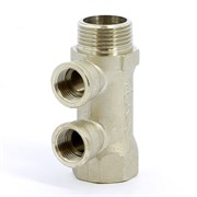 Коллектор Tiemme 3/4"х1/2" ВР никелированный 3/4"х4вых серия 1932