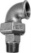 Американка ЕЕ угловая коническая ВР-НР 2", черная