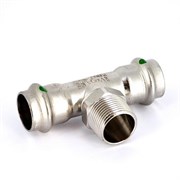 Тройник НР пресс для труб из нержавеющей стали Viega 35 x 3/4&quot;