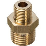 Ниппель переходной НН латунный Stout 1/4" x 1/8"