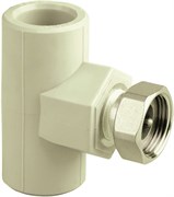 Тройник с накидной гайкой полипропиленовый Pipelife Instaplast 25x3/4&quot;