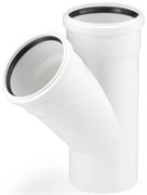 Тройник Rehau Raupiano Plus канализационный 200x200x45°