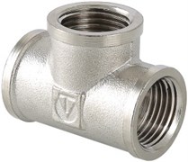 Тройник латунный никелированный ВВ Valtec 3/4"