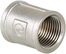 Муфта латунная никелированная ВВ Valtec 1/2&quot;