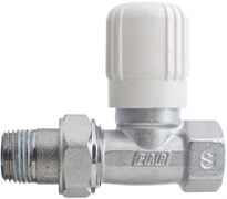 Вентиль для радиатора ручной прямой FAR c уплотнением Loctite Dri - Seal 1/2" (FV 1350 12)