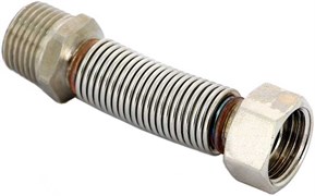 Гибкая подводка Emmeti FLEXORAPID 1/2" Нр х 1/2" Вр, 10-19.5 см, гофрированная нержавеющая сталь