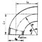 Отвод стальной крутоизогнутый бесшовный 90гр Дн 57х5,0 (Ду 50) под приварку ГОСТ 17375-2001 - фото 41735