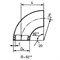 Отвод стальной крутоизогнутый шовный 90гр Дн 57х2,8 (Ду 50) под приварку ТУ 1468-002-90155462-12 - фото 41885