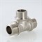 Тройник латунный никелированный НН Valtec 1/2" - фото 56112